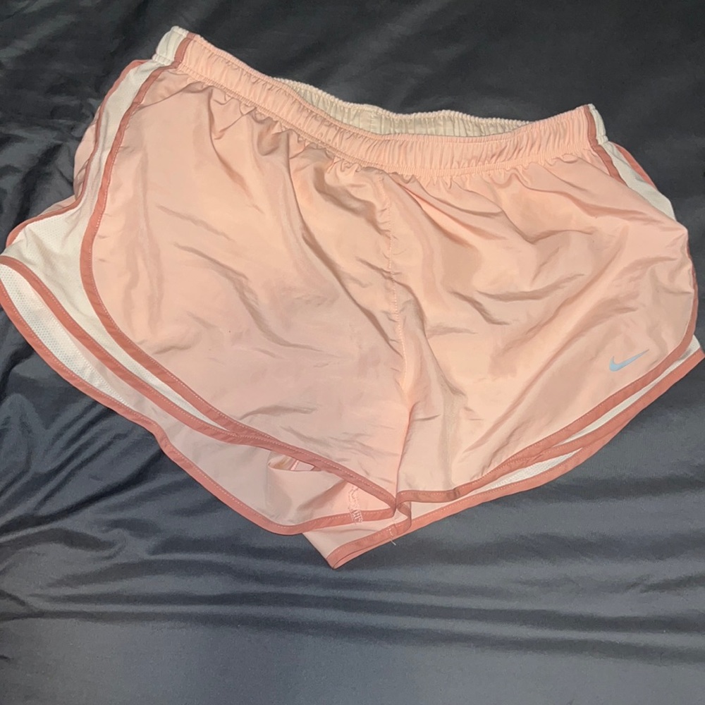 Peach 1x Nike tempo shorts